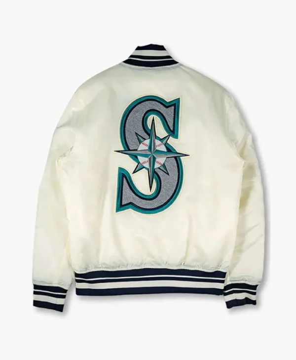 Seattle Mariners 1997 Longball  Satin Jacket - Image 2