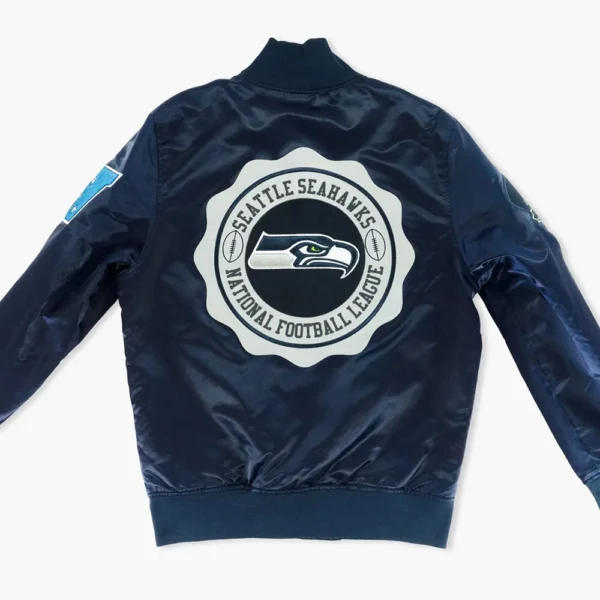Buy Now Seattle Seahawks Hometown Hero Navy Varsity Jacket For Unisex