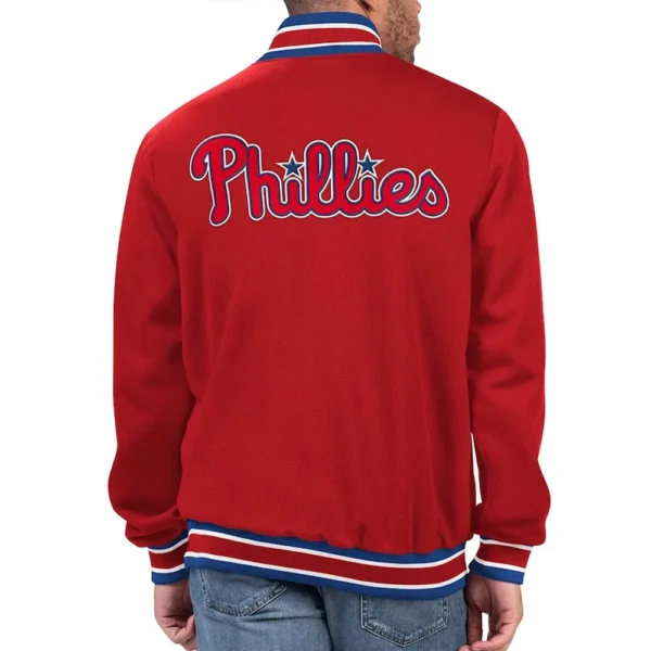 Buy Now Secret Weapon Philadelphia Phillies Red Varsity Jacket For Unisex