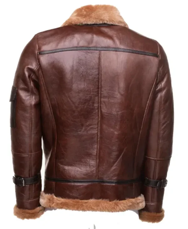 Buy Now Sheepskin Shearling Bomber Leather Jacket For Unisex