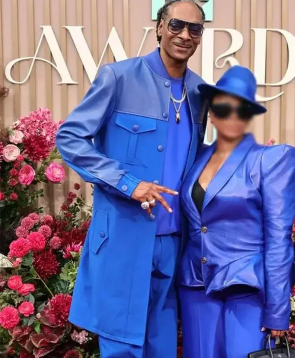 Snoop Dogg BET Awards Blue Stylish Coat - Image 2
