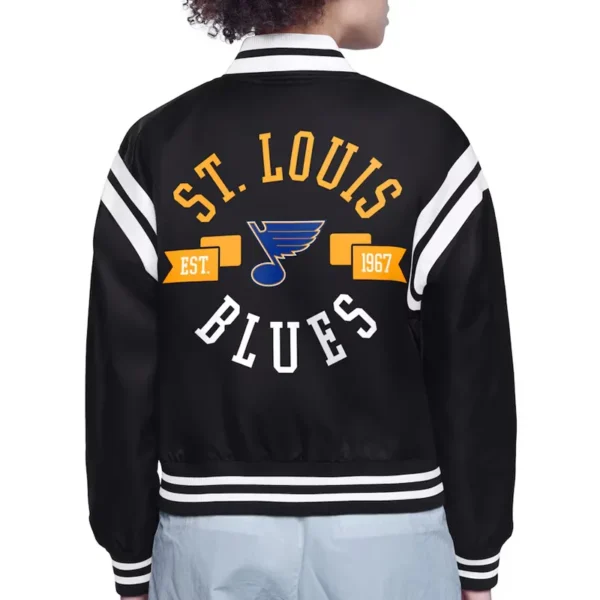 St. Louis Blues Printed Logo Varsity Jacket - Image 2