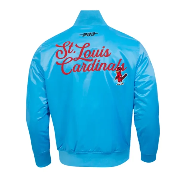 Buy Now St. Louis Cardinals Souvenir Satin Varsity Jacket For Unisex