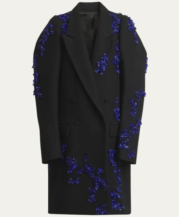 Buy Now The Equalizer S05 Queen Latifah Black Embellished Stylish Coat