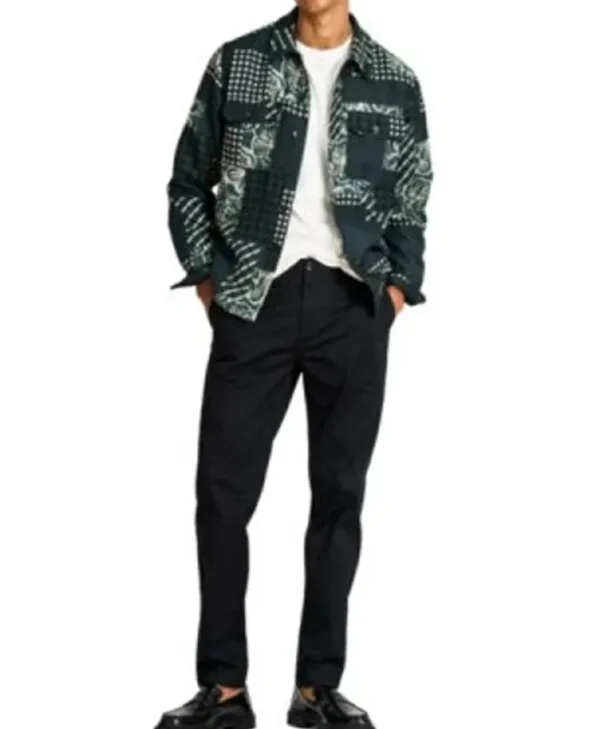 Buy Now The Voice S27 Ethan Eckenroad Black Stylish Shacket
