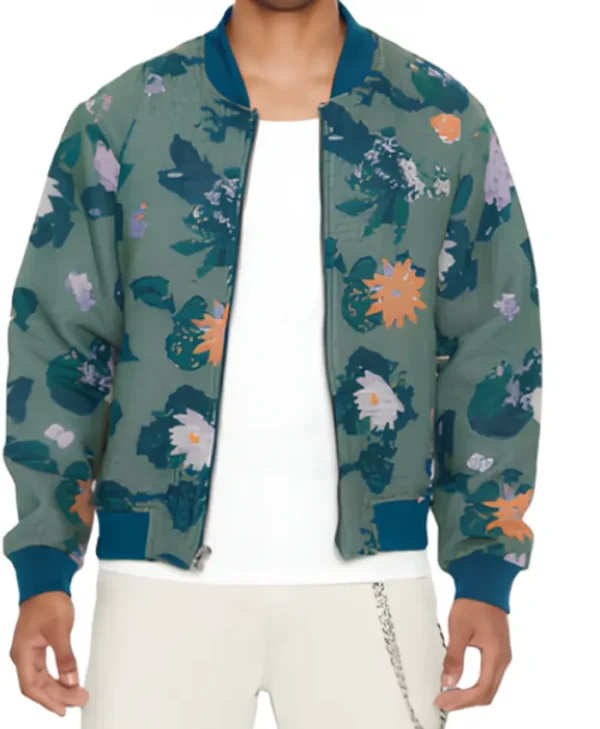 The Voice S27 Jay Ammo Floral Stylish Bomber Jacket - Image 2