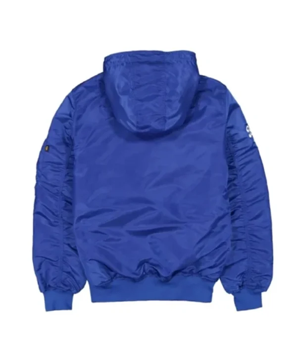 Toronto Blue Jays Historic L-2B Stylish Bomber Hooded Jacket - Image 2