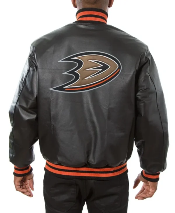 Buy Now Varsity Anaheim Ducks Leather Jacket For Unisex