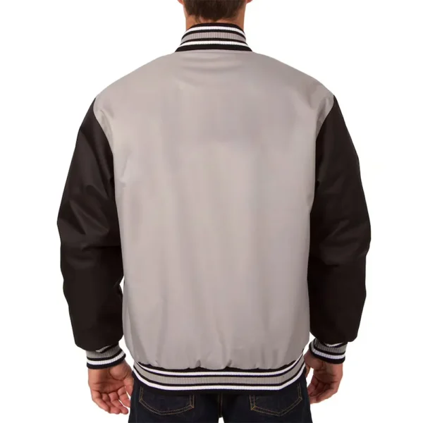 Buy Now Vegas Golden Knights Front Hit Poly Twill Varsity Jacket For Unisex