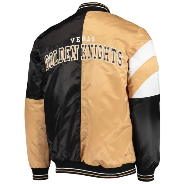 Buy Now Vegas Golden Knights The Leader Varsity Satin Jacket For Unisex