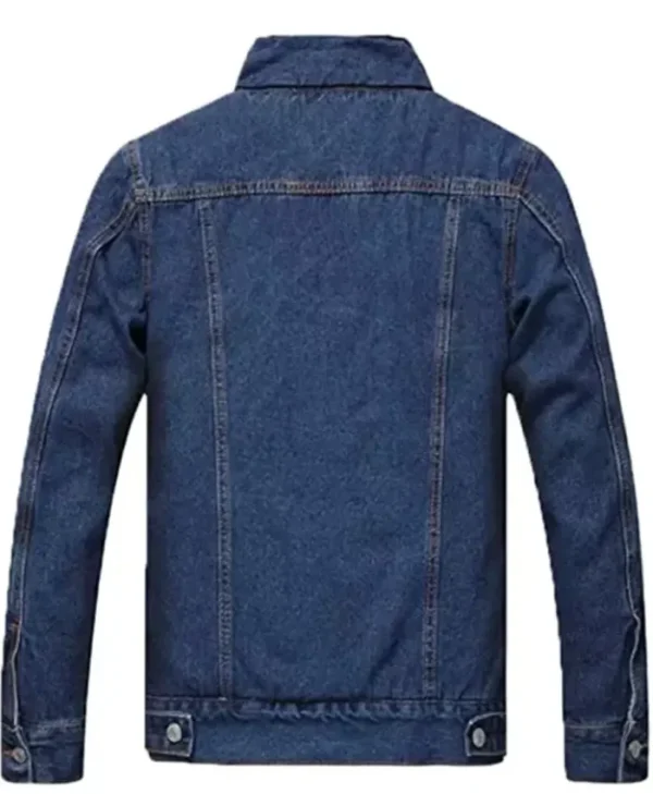 Buy Now Vintage Blue Shearling Denim Stylish Jacket