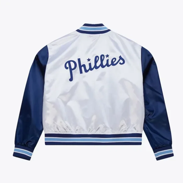 Buy Now Womens Philadelphia Blue Jays Cropped Jacket For Unisex