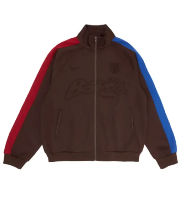 CJ x FCB Barca Retro Anthem Track Stylish Jacket