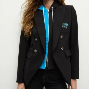 Carolina Panthers Dickey Black Stylish Blazer