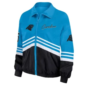 Carolina Panthers Throwback Windbreaker Bomber Jacket