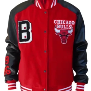 Chicago Bulls 80’s Varsity Red And Black Jacket