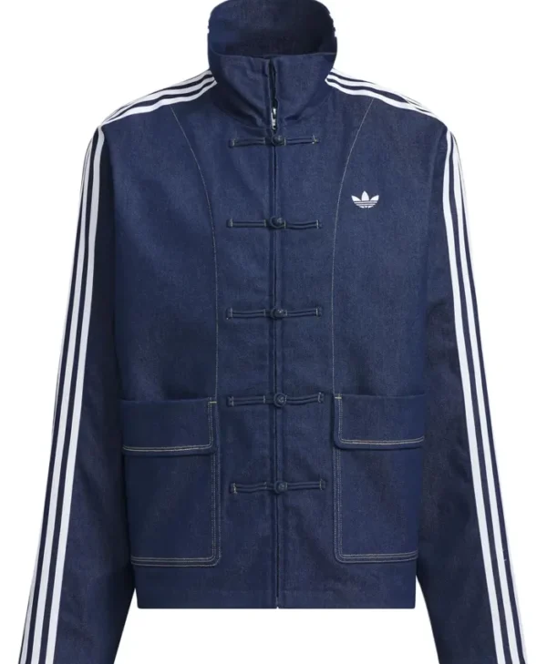 Chinese New Year Denim Blue Stylish Jacket