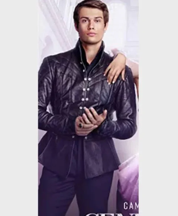 Cinderella Prince Robert Black Leather Stylish Jacket