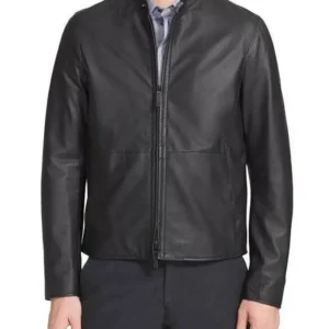 Classic Leather Men Simple Jacket