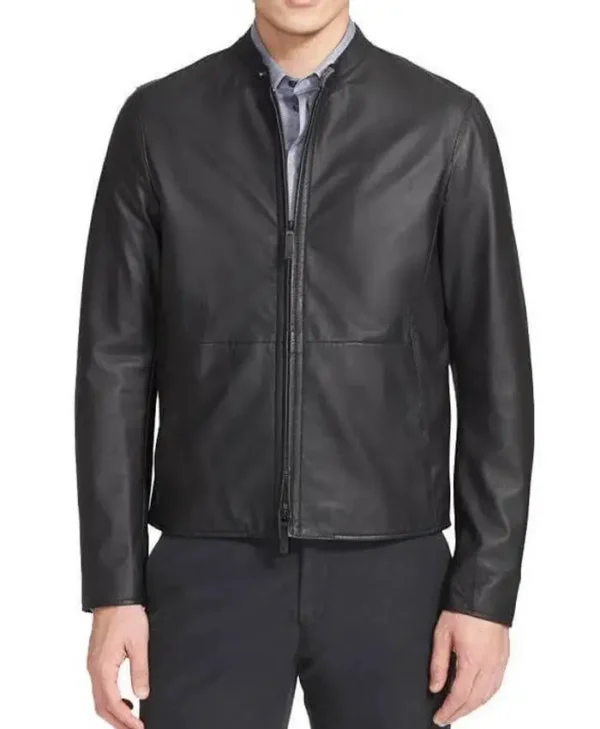 Classic Leather Men Simple Jacket