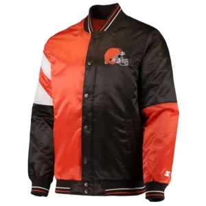 Cleveland Browns Leader Varsity Satin Jacket