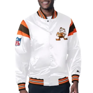 Cleveland Browns Midweight White Jacket
