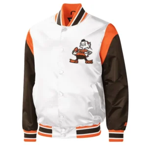 Cleveland Browns Throwback Pitch Varsity Jacket