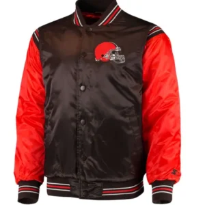 Cleveland Browns Varsity Red and Black Jacket