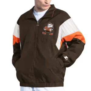 Cleveland Browns Yard Line Brown Jacket