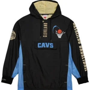 Cleveland Cavaliers Black Team Vintage Windbreaker Stylish Jacket