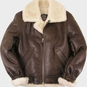 Colin Sheepskin Brown Shearling Leather Jacket