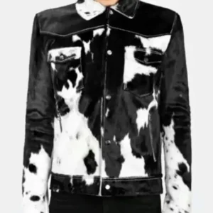 Cowhide Black And White Fur Jacket