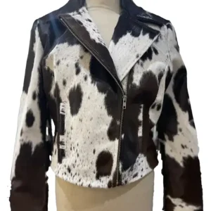 Cowhide Multicolor Stylish Leather Jacket