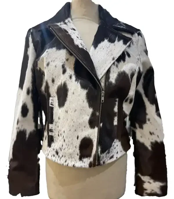Cowhide Multicolor Stylish Leather Jacket