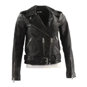 Death Wish Camila Morrone Black Leather Jacket