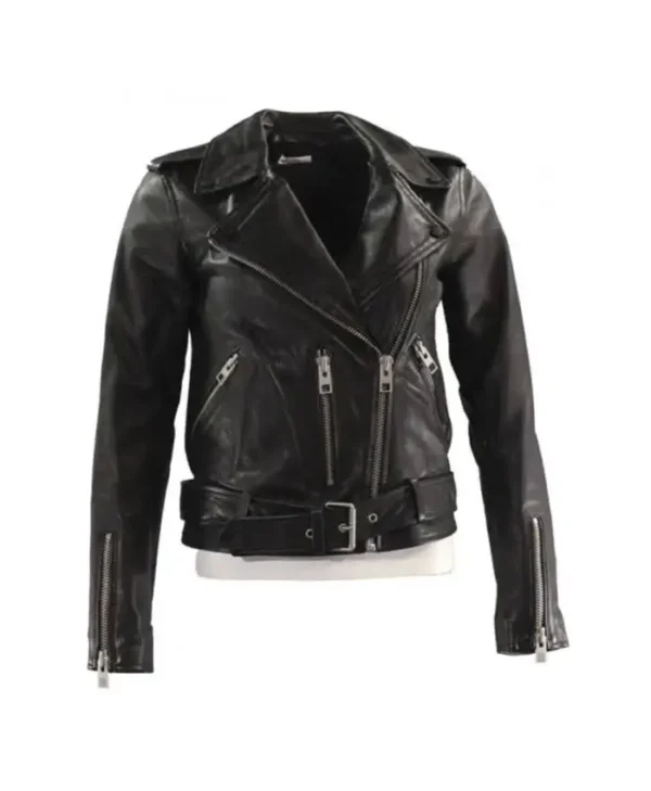 Death Wish Camila Morrone Black Leather Jacket