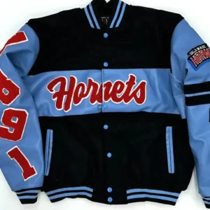 Delaware State Ole Skool Blue Letterman Varsity Jacket