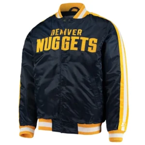 Denver Nuggets Offensive Navy Varsity Jacket