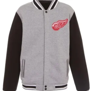 Detroit Red Wings Grey And Black Jacket