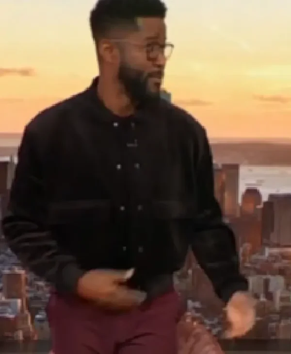 Drew Barrymore Show 2025 Nate Burleson Velvet Stylish Jacket