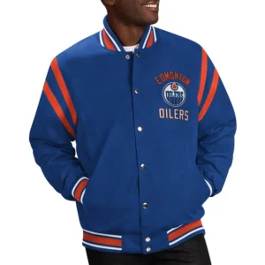 Edmonton Oilers Tailback Blue Jacket