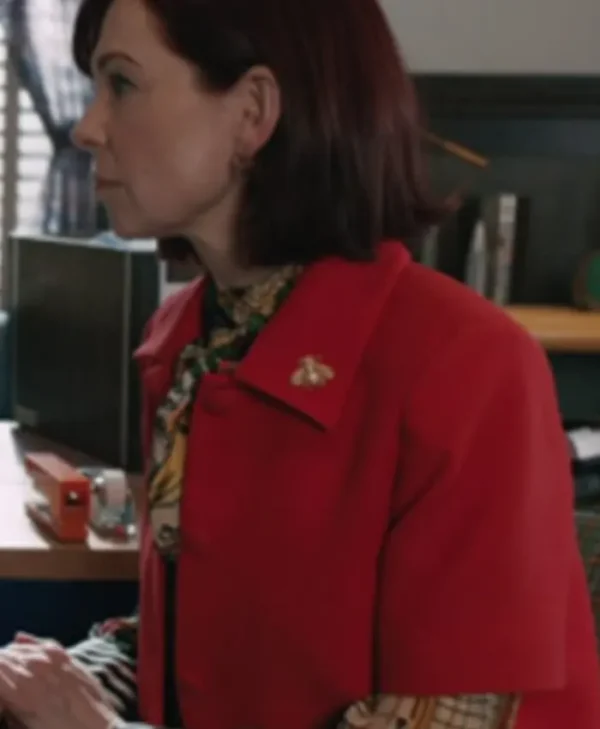 Elsbeth S02 Carrie Preston Cropped Red Stylish Jacket