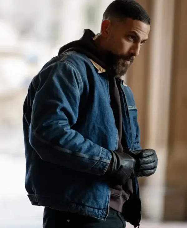 FBI S07 Zeeko Zaki Denim Blue Stylish Jacket