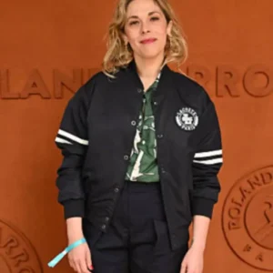 French Open 2025 Alysson Paradis Varsity Black Jacket