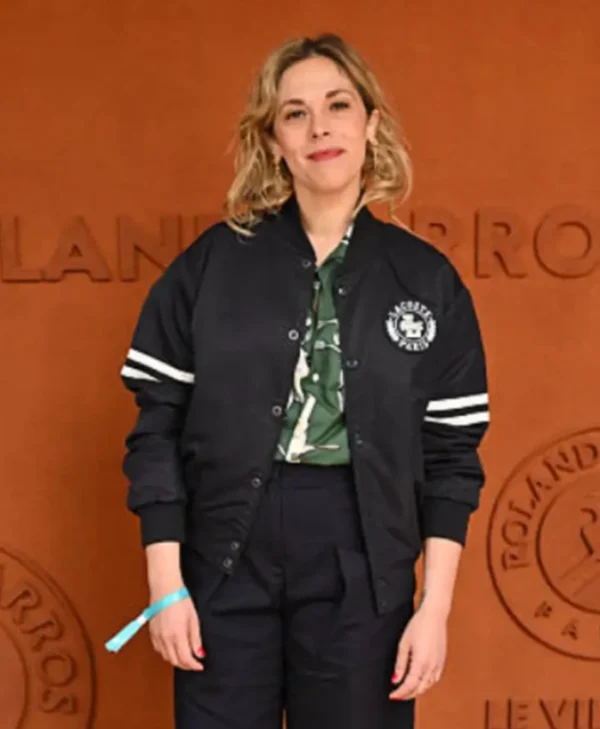 French Open 2025 Alysson Paradis Varsity Black Jacket