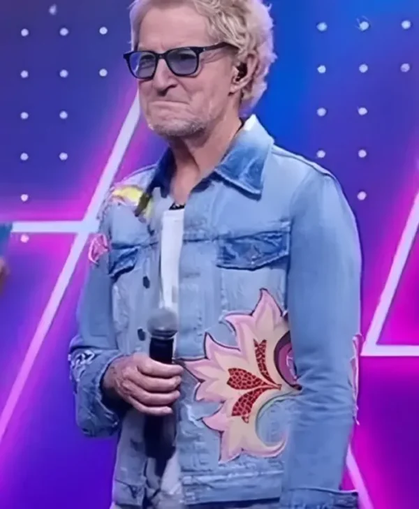Good Morning America Kevin Cronin Floral Denim Stylish Jacket