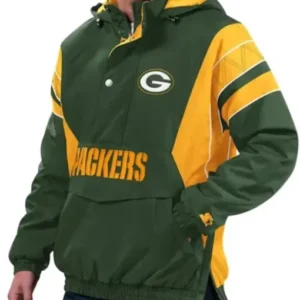 Green Bay Packers Hooded Green-Gold Jacket