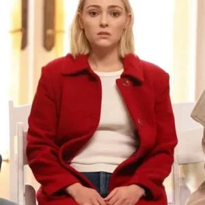 Grosse Pointe Garden Society 2025 Alice Morris Red Stylish Coat