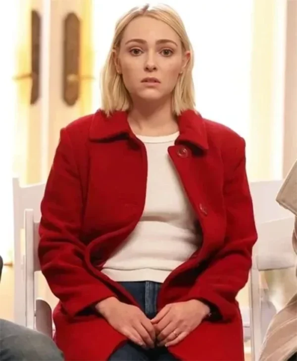 Grosse Pointe Garden Society 2025 Alice Morris Red Stylish Coat