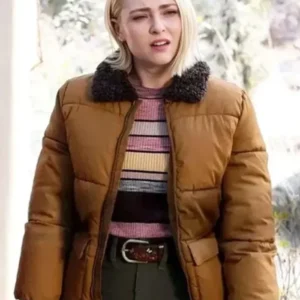 Grosse Pointe Garden Society S01 Alice Morris Brown Stylish Puffer Jacket